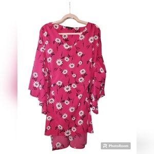 Lane Bryant Floral Print Kimono Sleeve Blouse  Tunic Sz. 22/24W